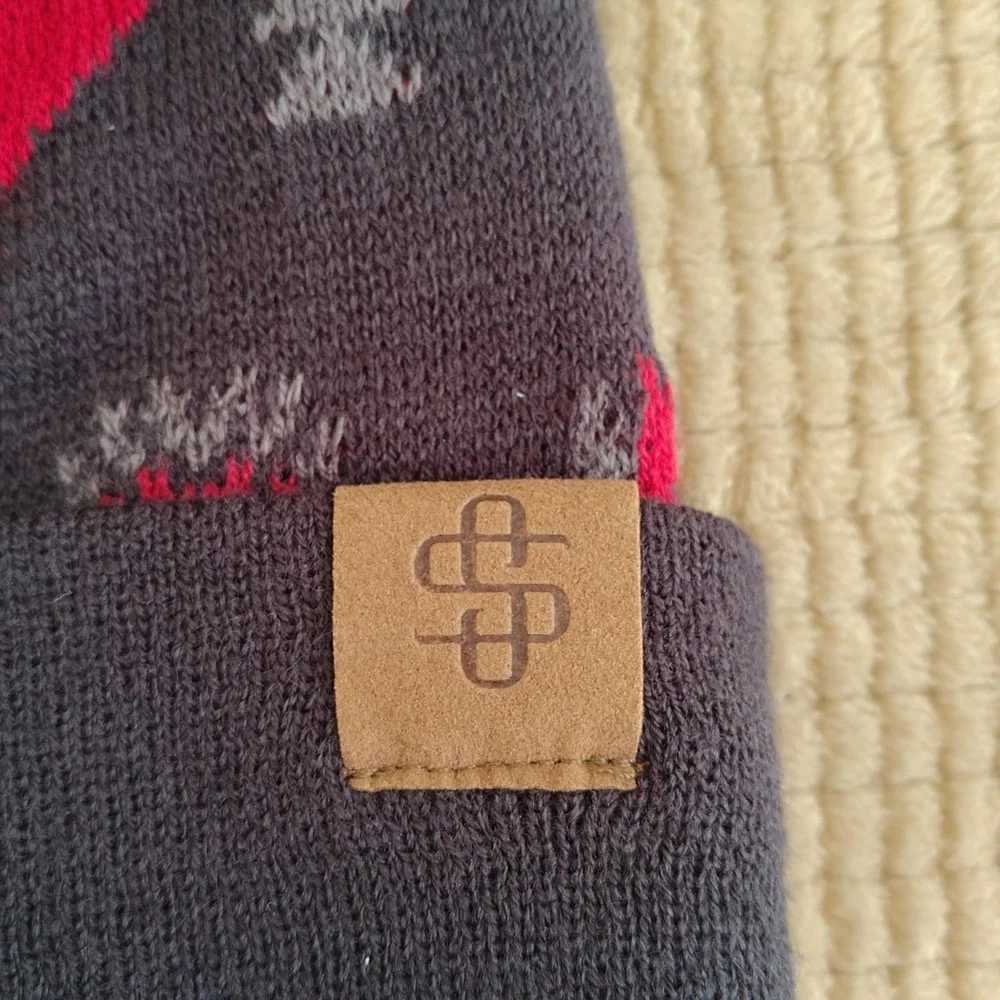 NWT Simply Southern SIMPLY BEANIE 0223 Aztec‎ Print Beanie with Pompom